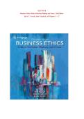 Test bank &colon;Business Ethics Ethical Decision Making and Cases&comma; 13th Edition By O&period; C&period; Ferrell&comma; John Fraedrich&comma; All Chapters 1 - 12&vert;Complete Practice Questions with Answers