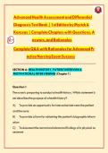 Advanced Health Assessment and Differential Diagnosis Test Bank &vert; 1st Edition by Myrick & Karosas &vert; Questions and Answers with Detailed Rationales UPDATED 2026&sol;2027&NewLine;