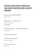 NUCLEAR GAUGE SAFETY REVIEW PACK&NewLine;2026 SOLVED QUESTIONS AND ACCURATE&NewLine;ANSWERS
