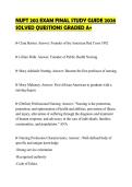 NUFT 202 EXAM FINAL STUDY GUIDE 2026&NewLine;SOLVED QUESTIONS GRADED A&plus;