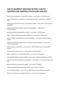 NUR 521 BLUEPRINT QUESTIONS SECTION &vert; NUR 521 QUESTIONS AND ANSWERS & STUDY GUIDE 2026&sol;2027