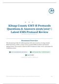 Kitsap County EMT-B Protocols 15&plus; Questions & Answers 2026∕2027｜Latest EMS Protocol Review