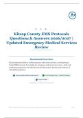 Kitsap County EMS Protocols 65&plus; Questions & Answers 2026∕2027｜Updated Emergency Medical Services Review
