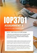 IOP3701 Assignment 3 Semester 2 2026 - Due 15 September 2026