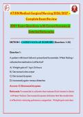 ATI RN Medical-Surgical Nursing  &ndash; Complete Exam Review&colon; Exam Questions with Correct Answers & Detailed Rationales UPDATED 2026&sol;2027 