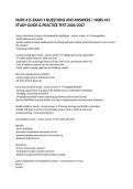NURS 415 EXAM 1 QUESTIONS AND ANSWERS &vert; NURS 415 STUDY GUIDE & PRACTICE TEST 2026&sol;2027