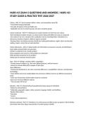 NURS 415 EXAM 2 QUESTIONS AND ANSWERS &vert; NURS 415 STUDY GUIDE & PRACTICE TEST 2026&sol;2027