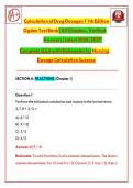 Calculation of Drug Dosages 11th Edition Ogden Test Bank &lpar;All Chapters&comma; Verified Answers&rpar; Latest 2026&sol;2027 Complete Q&A with Rationales for Nursing Dosage Calculation Success