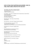 NUR 152 FINAL EXAM QUESTIONS AND ANSWERS &vert; NUR 152 FINAL STUDY GUIDE & PRACTICE TEST 2026&sol;2027