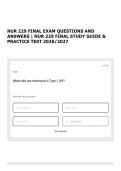 NUR 229 FINAL EXAM QUESTIONS AND ANSWERS &vert; NUR 229 FINAL STUDY GUIDE & PRACTICE TEST 2026&sol;2027