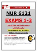 NUR 6121 Exams 1-3 &ndash; Advanced Practice Nursing II William Paterson University &lpar;2026&sol;2027&rpar; Questions & Answers with Rationales &lpar;100&percnt; Verified&rpar; 