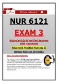 NUR 6121 Exam 3 &ndash; Advanced Practice Nursing II William Paterson University &lpar;2026&sol;2027&rpar; Questions & Answers with Rationales &lpar;100&percnt; Verified&rpar; 