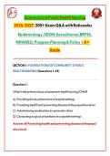 Community & Public Health Nursing  Exam Q&A with Rationales &ndash; Epidemiology&comma; SDOH&comma; Surveillance &lpar;BRFSS&comma; NHANES&rpar;&comma; Program Planning & Policy &vert; A&plus; Guide UPDATED 2026&sol;2027