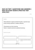 NUR 239 TEST 2 QUESTIONS AND ANSWERS &vert; NUR 239 STUDY GUIDE & PRACTICE TEST 2026&sol;2027