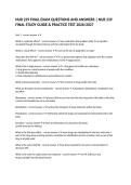 NUR 239 FINAL EXAM QUESTIONS AND ANSWERS &vert; NUR 239 FINAL STUDY GUIDE & PRACTICE TEST 2026&sol;2027