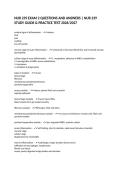 NUR 239 EXAM 2 QUESTIONS AND ANSWERS &vert; NUR 239 STUDY GUIDE & PRACTICE TEST 2026&sol;2027