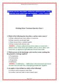 &NewLine;DRINKING WATER TREATMENT OPERATOR CERTIFICATION &vert; CLASS 1 VERIFIED EXAM QUESTIONS AND ANSWERS - LATEST VERSION 2026&sol;2027&NewLine;&NewLine;