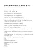 NUR 239 EXAM 4 QUESTIONS AND ANSWERS &vert; NUR 239 STUDY GUIDE & PRACTICE TEST 2026&sol;2027