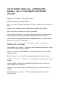 NUR 239 PATHO & PHARM EXAM 1 QUESTIONS AND ANSWERS &vert; NUR 239 STUDY GUIDE & PRACTICE TEST 2026&sol;2027