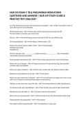 NUR 239 EXAM 5 TB & PNEUMONIA MEDICATIONS QUESTIONS AND ANSWERS &vert; NUR 239 STUDY GUIDE & PRACTICE TEST 2026&sol;2027