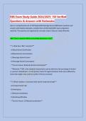 RBS Exam Study Guide 2024&sol;2025&colon; 150 Verified &NewLine;Questions & Answers with Rationales