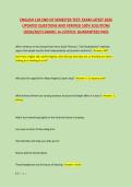 ENGLISH 11B END OF SEMESTER TEST&colon; EXAM LATEST 2026 &NewLine;UPDATED QUESTIONS AND VERIFIED 100&percnt; SOLUTIONS &NewLine;&lpar;2026&sol;2027&rpar; GRADE&colon; A&plus;&vert;STATUS&colon; GUARANTEED PASS 