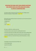 HECM PRACTICE EXAM LATEST 2026 UPDATED QUESTIONS &NewLine;AND VERIFIED 100&percnt; SOLUTIONS &lpar;2026&sol;2027&rpar; GRADE&colon; &NewLine;A&plus;&vert;STATUS&colon; GUARANTEED PASS