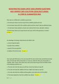 HECM PRACTICE EXAM LATEST 2026 UPDATED QUESTIONS &NewLine;AND VERIFIED 100&percnt; SOLUTIONS &lpar;2026&sol;2027&rpar; GRADE&colon; &NewLine;A&plus;&vert;STATUS&colon; GUARANTEED PASS