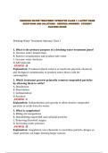 DRINKING WATER TREATMENT OPERATOR CLASS 1 &vert; LATEST EXAM QUESTIONS AND SOLUTIONS - VERIFIED ANSWERS - STUDENT SUCCESS GUIDE