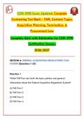 CON 3990 Exam &vert; Federal Acquisition Regulation &lpar;FAR&rpar; & Government Contracting Questions and Answers with Detailed Rationales &vert; 2026&sol;2027&NewLine;