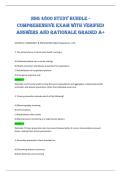 NSG 4800 Study Bundle -&NewLine;Comprehensive Exam with verified&NewLine;answers and rationale graded A&plus; 