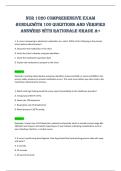 NUR 1020 Comprehensive Exam&NewLine;BundleWITH 100 QUESTIONS AND VERIFIED&NewLine;ANSWERS WITH RATIONALE GRADE a&plus; 
