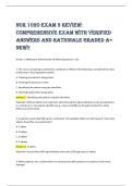 NUR 1020 Exam 3 Review&colon;&NewLine;Comprehensive Exam with verified&NewLine;answers and rationale graded A&plus;&NewLine;new&excl;&excl;