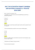 NUR 1020 exam with correct answers&NewLine;and rationale graded A&plus; updated&NewLine;2026 new&excl;&excl; 