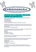 ADVANCED HEALTH ASSESSMENT CORE REVIEWS ANSWERS AND QUESTIONS SET A&period;pdf