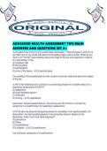 ADVANCED HEALTH ASSESSMENT TIPS MAIN ANSWERS AND QUESTIONS SET A&period;pdf