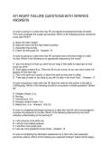 ATI HEART FAILURE QUESTIONS WITH VERIFIED ANSWERS