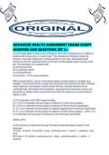 ADVANCED HEALTH ASSESSMENT EXAMS SCRIPT ANSWERS AND QUESTIONS SET A&period;pdf