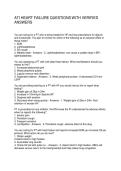 ATI HEART FAILURE QUESTIONS WITH VERIFIED ANSWERS