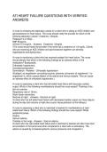 ATI HEART FAILURE QUESTIONS WITH VERIFIED ANSWERS