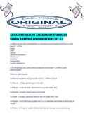 ADVANCED HEALTH ASSESSMENT STANDARD EXAMS ANSWERS AND QUESTIONS SET A&period;pdf