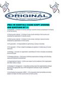 IPMA HR ESSENTIALS EXAMS SCRIPT ANSWERS AND QUESTIONS SET A&period;pdf