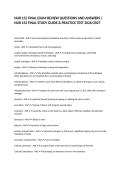 NUR 152 FINAL EXAM REVIEW QUESTIONS AND ANSWERS &vert; NUR 152 FINAL STUDY GUIDE & PRACTICE TEST 2026&sol;2027