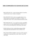 AMMO 49 COMPREHENSIVE TEST QUESTIONS AND SOLUTION