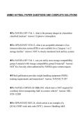 AMMO 49 FINAL PAPER QUESTIONS AND COMPLETE SOLUTIONS