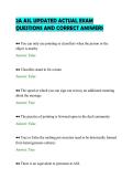 2A ASL UPDATED ACTUAL EXAM&NewLine;QUESTIONS AND CORRECT ANSWER