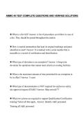 AMMO 49 TEST COMPLETE QUESTIONS AND VERIFIED SOLUTIONS