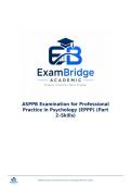 ASPPB Examination for Professional Practice in Psychology &lpar;EPPP&rpar; &lpar;Part 2&ndash;Skills&rpar;