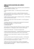 AMMO 49 TESTED QUESTIONS AND CORRECT&NewLine;ANSWERS