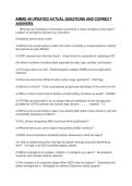 AMMO 49 UPDATED ACTUAL QUESTIONS AND CORRECT&NewLine;ANSWERS